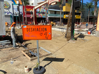 Está obra de la CESPT en el centro de Tijuana debió concluirse en septiembre,pero..